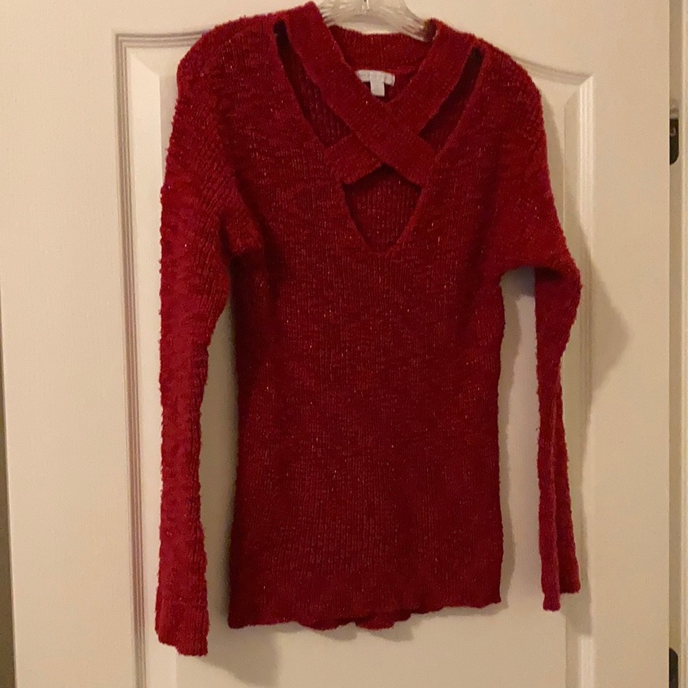 New York & Company,  Pullover Red Sweater.